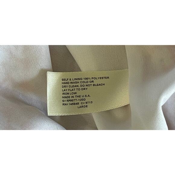 Everly peach floral romper sz L beach casual effortless summer resort wear - Picture 4 of 4